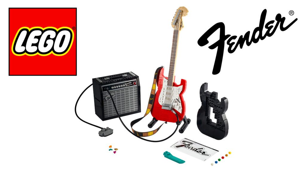 Unleash Your Inner Rockstar: Build Your Own Vintage Fender® Stratocaster Guitar and 65 Princeton® Reverb Amplifier with LEGO® Ideas Set (21329)